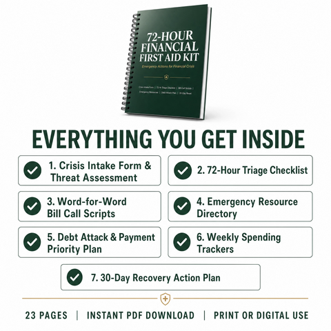 72-Hour Financial First Aid Kit | Financial Emergency Planner
